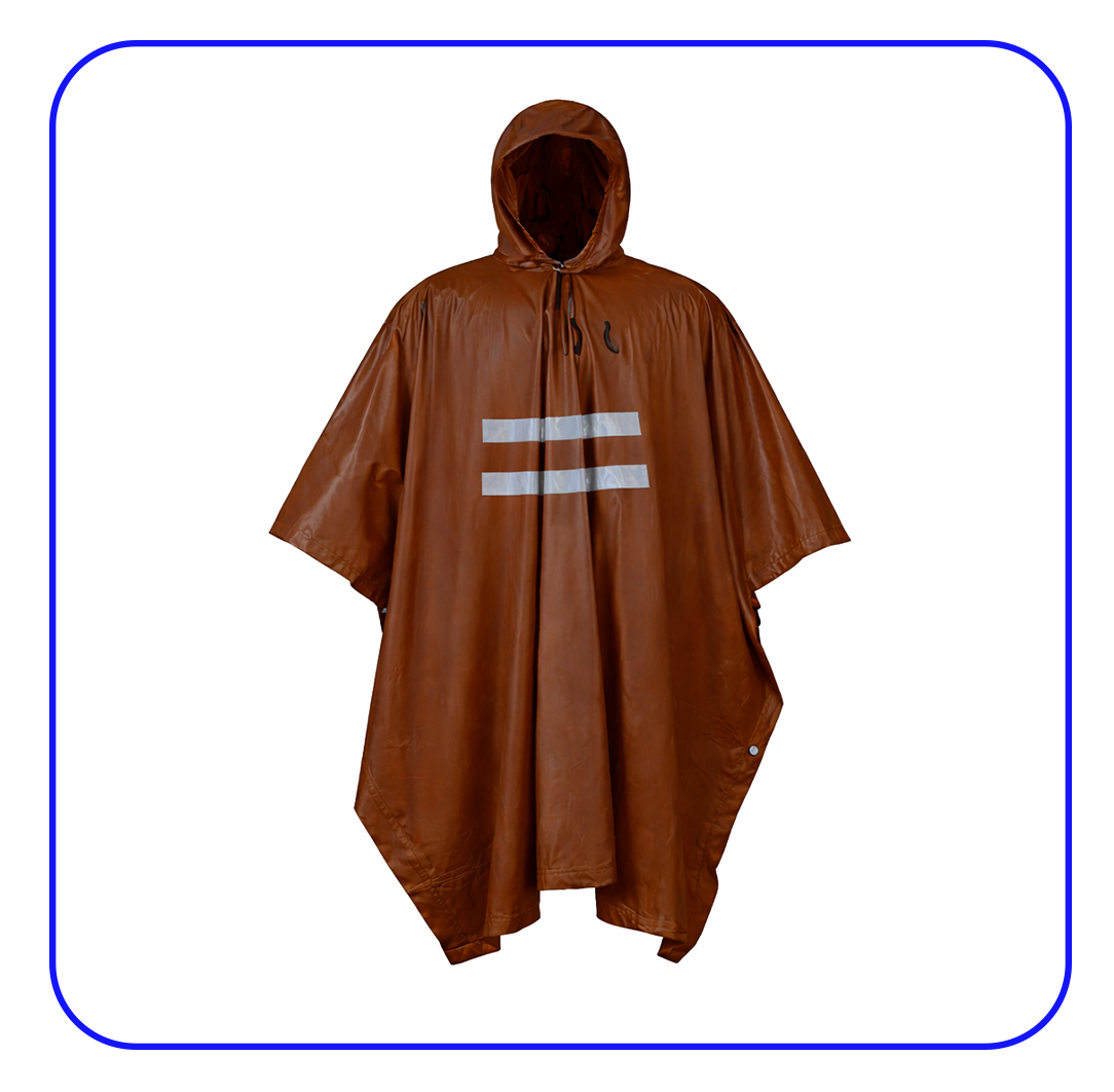 Poncho impermeable para lluvia con cinta