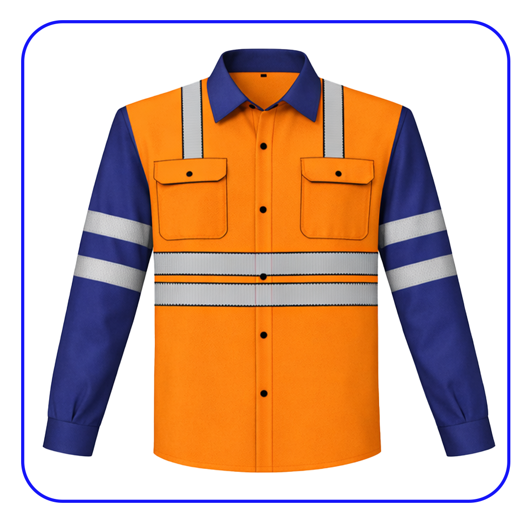 Camisa con forro polar y cinta reflectiva TR 500