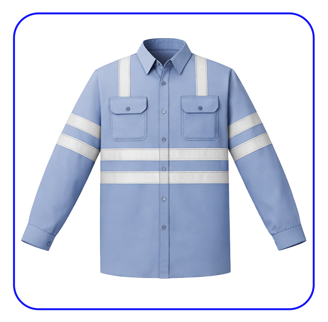 Camisa con forro polar y cinta reflectiva TR 550