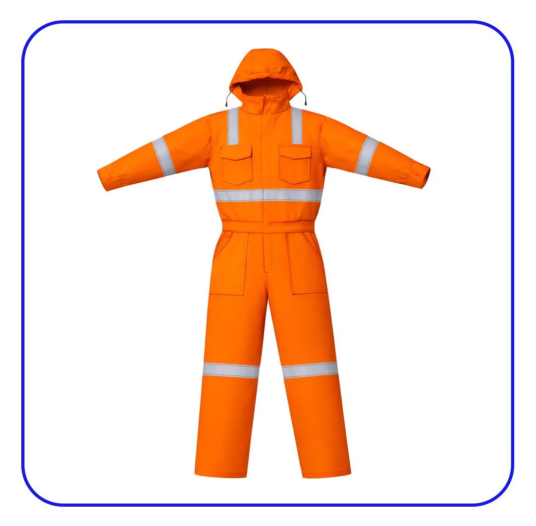 OVEROL DE SEGURIDAD ACOLCHADO CON AISLANTE TÉRMICO