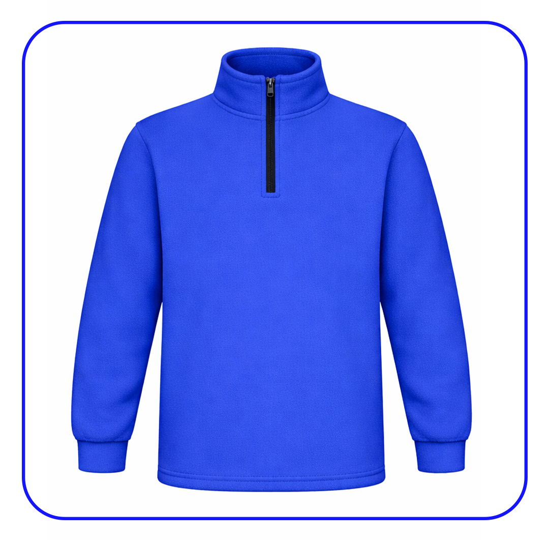 Polera polar azulino