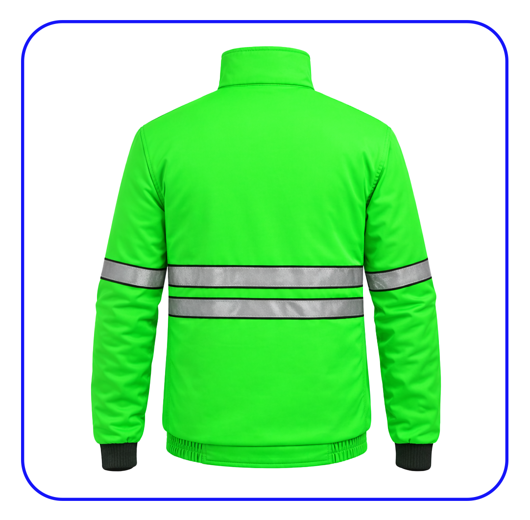 Casaca polar vista trasera