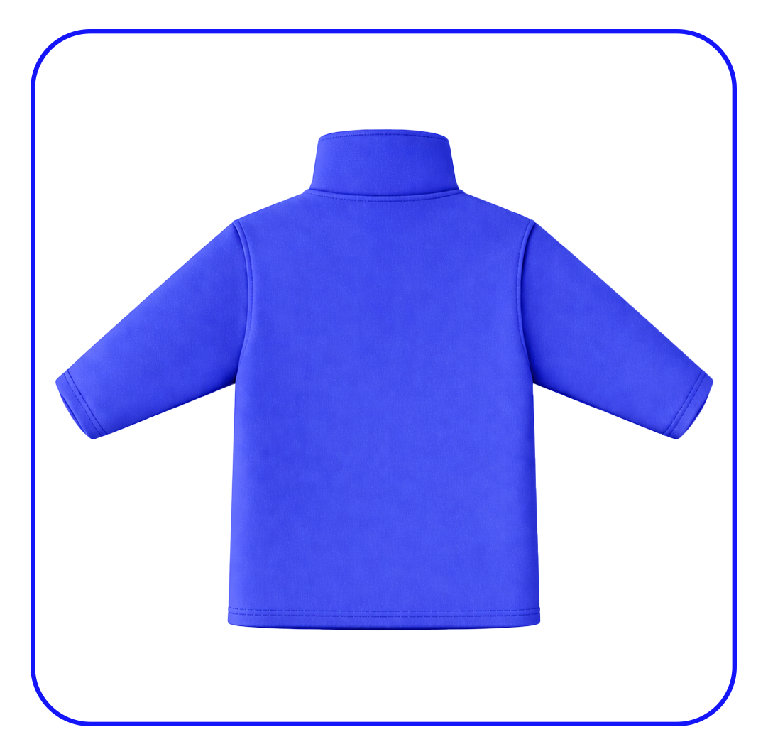 Polera polar vista trasera