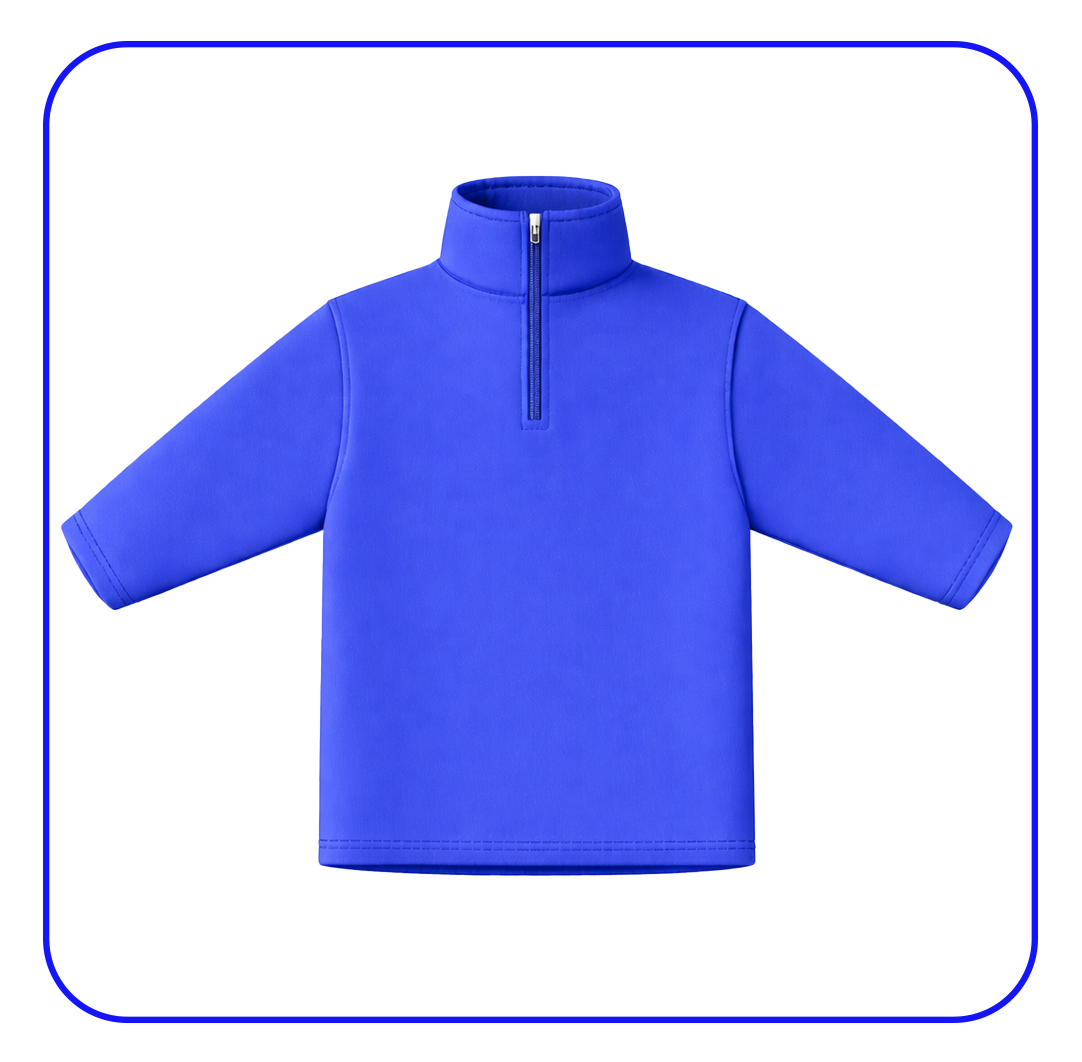 Polera polar azulino