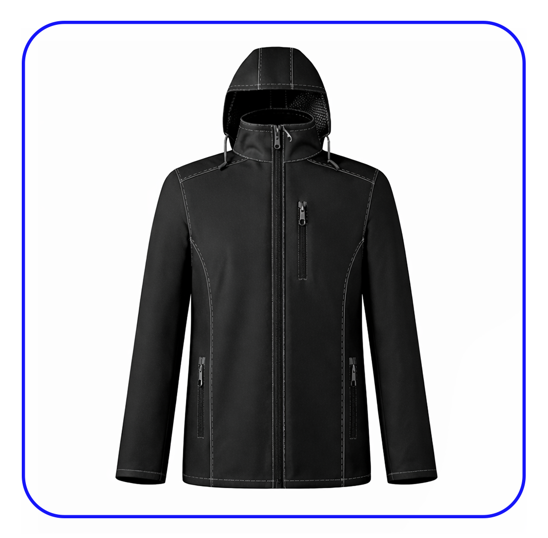 Casaca softshell caballero con capucha
