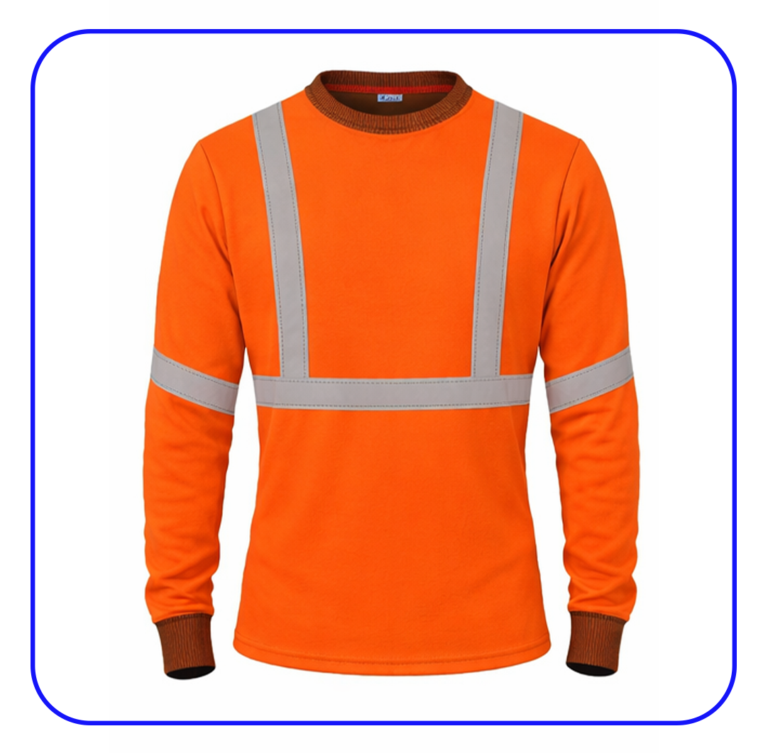 Polo manga larga cuello redondo