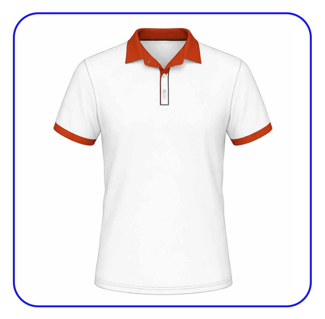 Polo manga corta cuello camisero