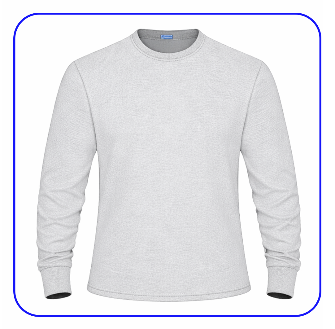 Polo manga larga cuello redondo