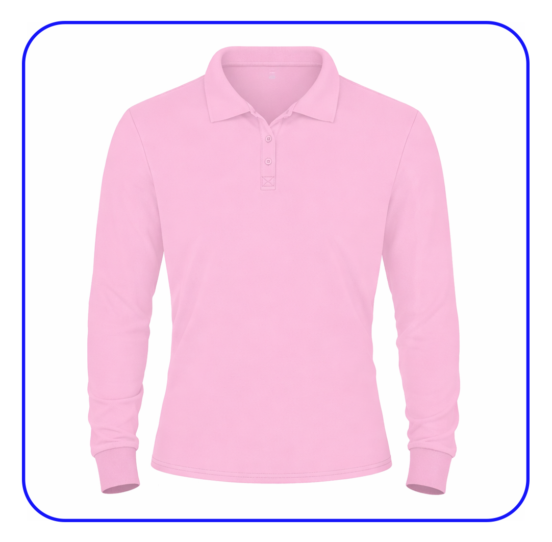 Polo malla manga larga